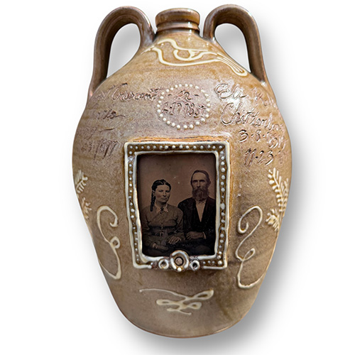 Greg Patton 11" Memorial Double Handle Genealogy Jug DP6265 SOLD